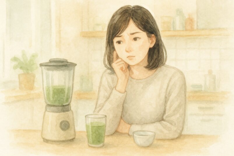 3「朝ごはんはスムージーと何か」食べる？