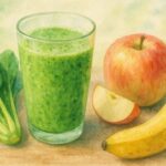 小松菜りんごバナナスムージー苦くない？黄金比レシピ