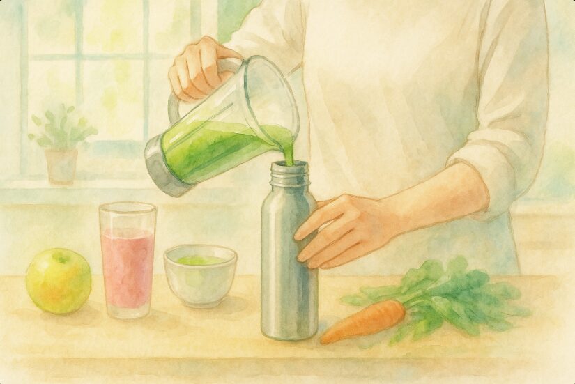 スムージーを水筒に入れても大丈夫?初心者が知るべき選び方と注意点