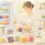 冷凍フルーツスムージー作り置きのコツと保存方法の解説