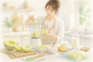 メロンスムージーの作り方｜基本とアレンジ