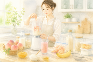 桃スムージーの作り方｜簡単レシピとアレンジ
